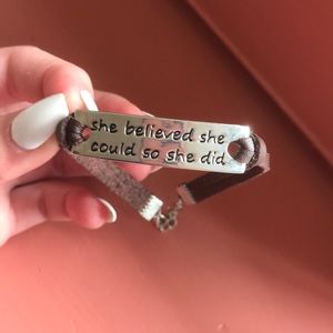 Woman’s could be real leather bracelet